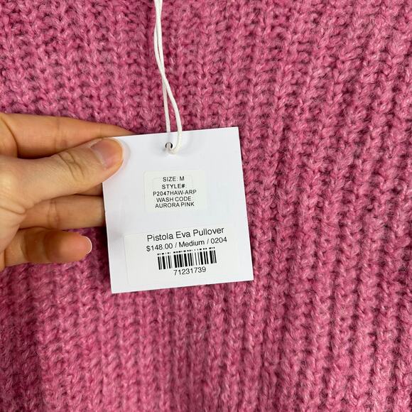 Pistola Aurora Pink Eva Pullover With Neck Slit Top - Picture 7 of 8